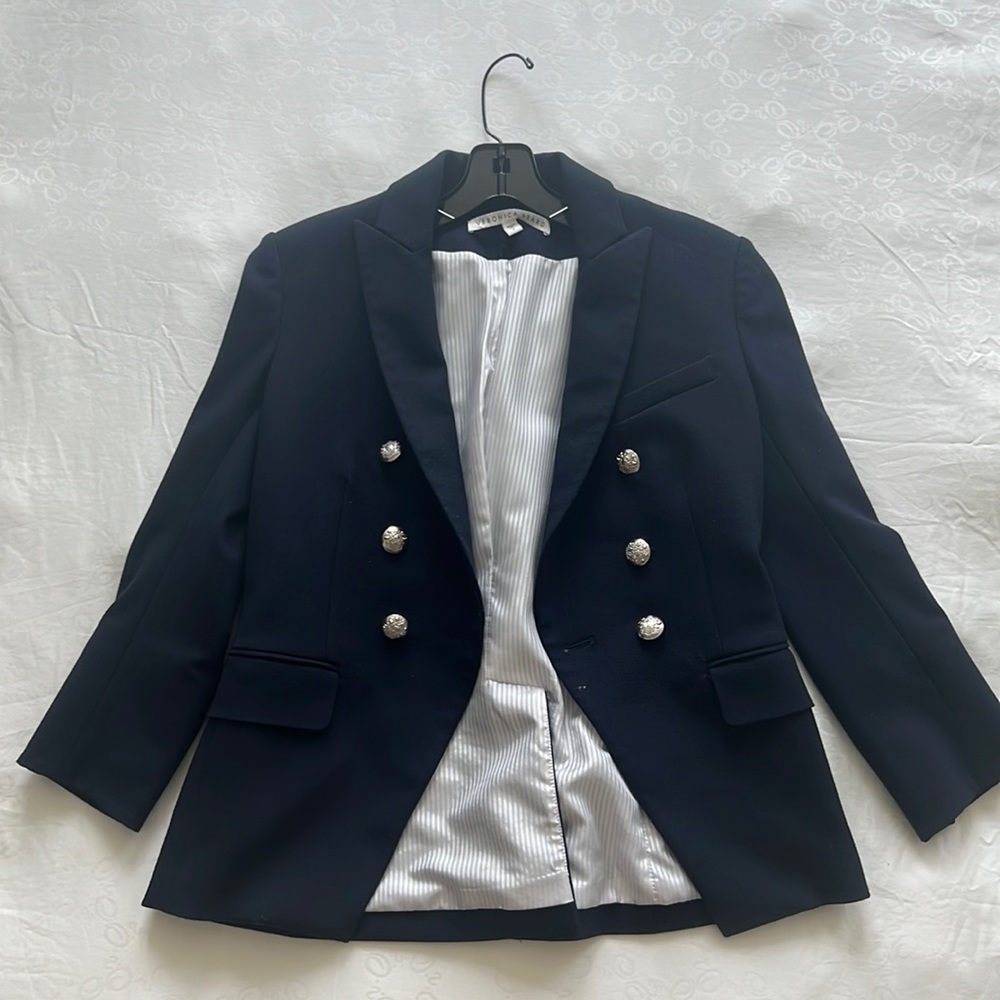 Veronica Beard Double Breasted Dickey Jacket